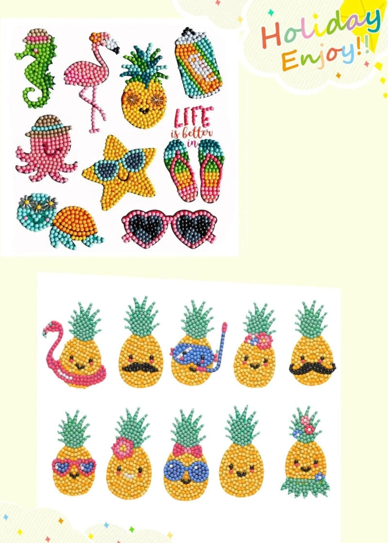 Boobuba 5D DIY Diamond Painting Set: Cute Cartoon Animal Party Decor
