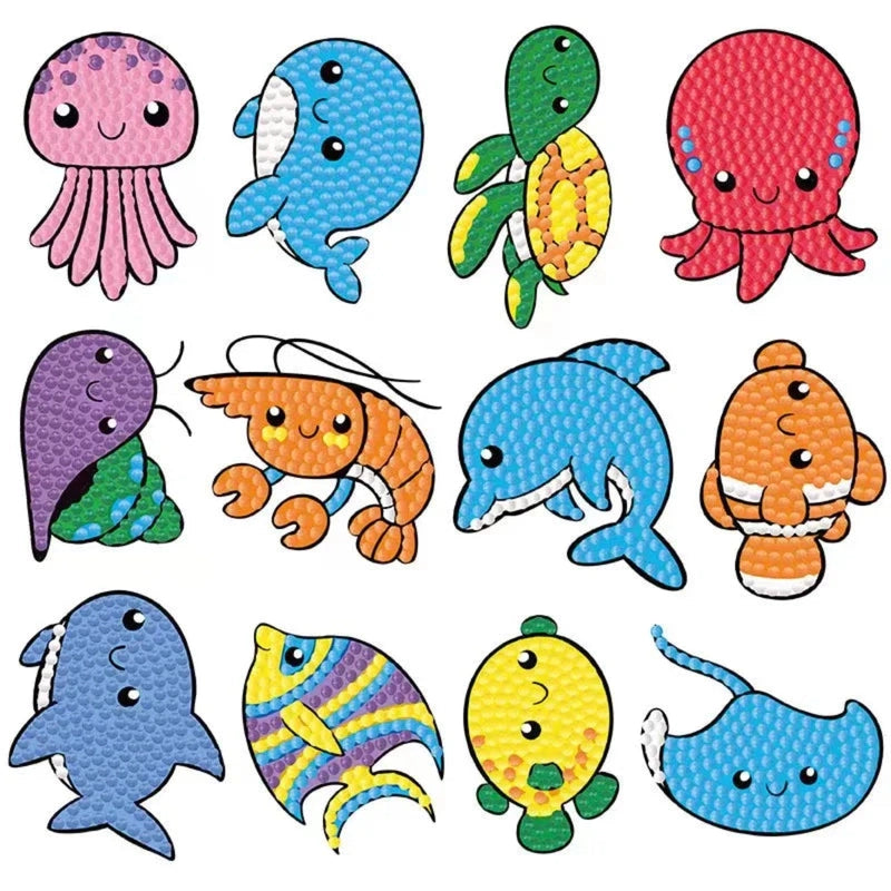 Boobuba 5D DIY Diamond Painting Set: Cute Cartoon Animal Party Decor
