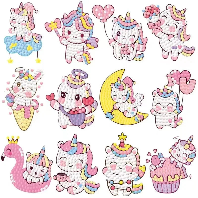 Boobuba 5D DIY Diamond Painting Set: Cute Cartoon Animal Party Decor