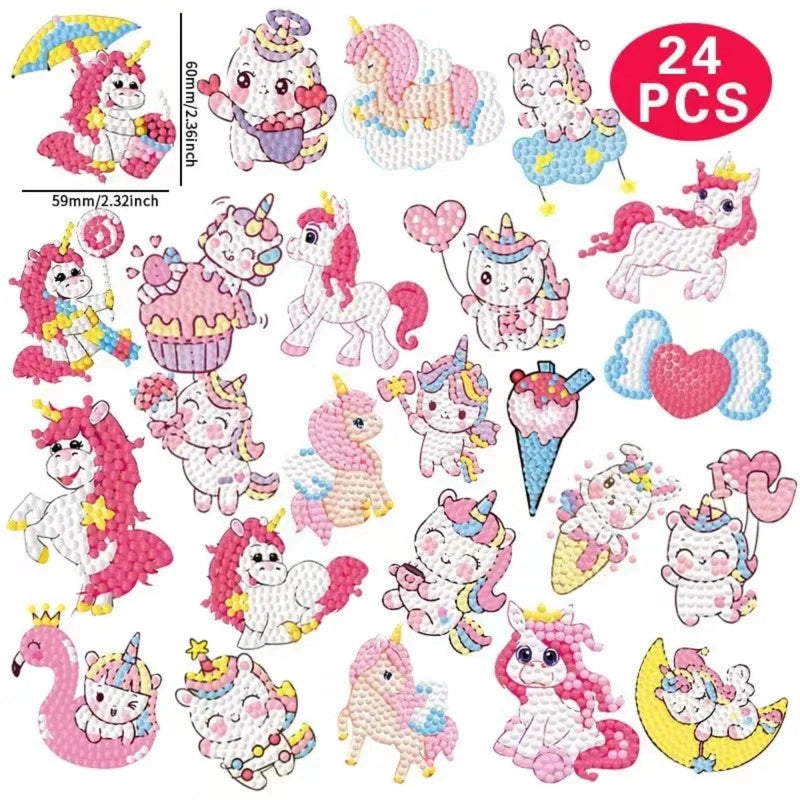 Boobuba 5D DIY Diamond Painting Set: Cute Cartoon Animal Party Decor