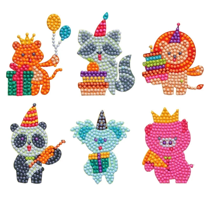 Boobuba 5D DIY Diamond Painting Set: Cute Cartoon Animal Party Decor