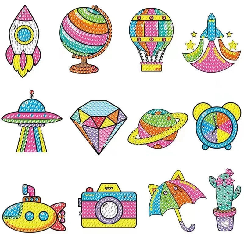 Boobuba 5D DIY Diamond Painting Set: Cute Cartoon Animal Party Decor