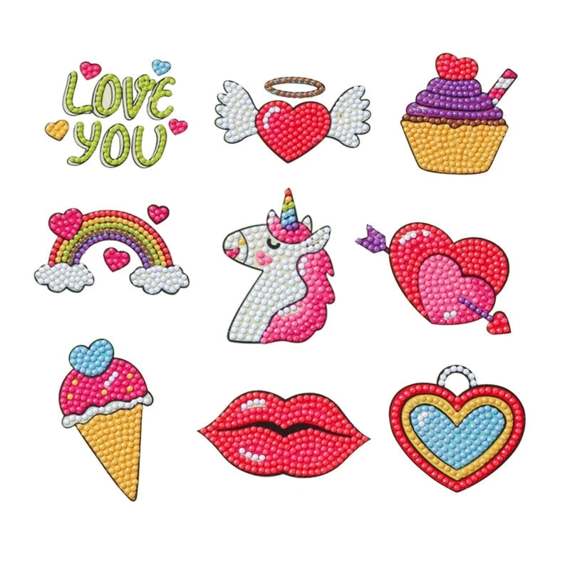 Boobuba 5D DIY Diamond Painting Set: Cute Cartoon Animal Party Decor