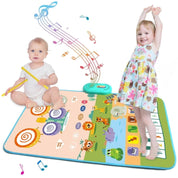 Boobuba 80x50cm Kids 6-in-1 Music Dance Mat - Fun Educational Playtime