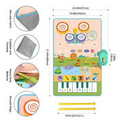 Boobuba 80x50cm Kids 6-in-1 Music Dance Mat - Fun Educational Playtime