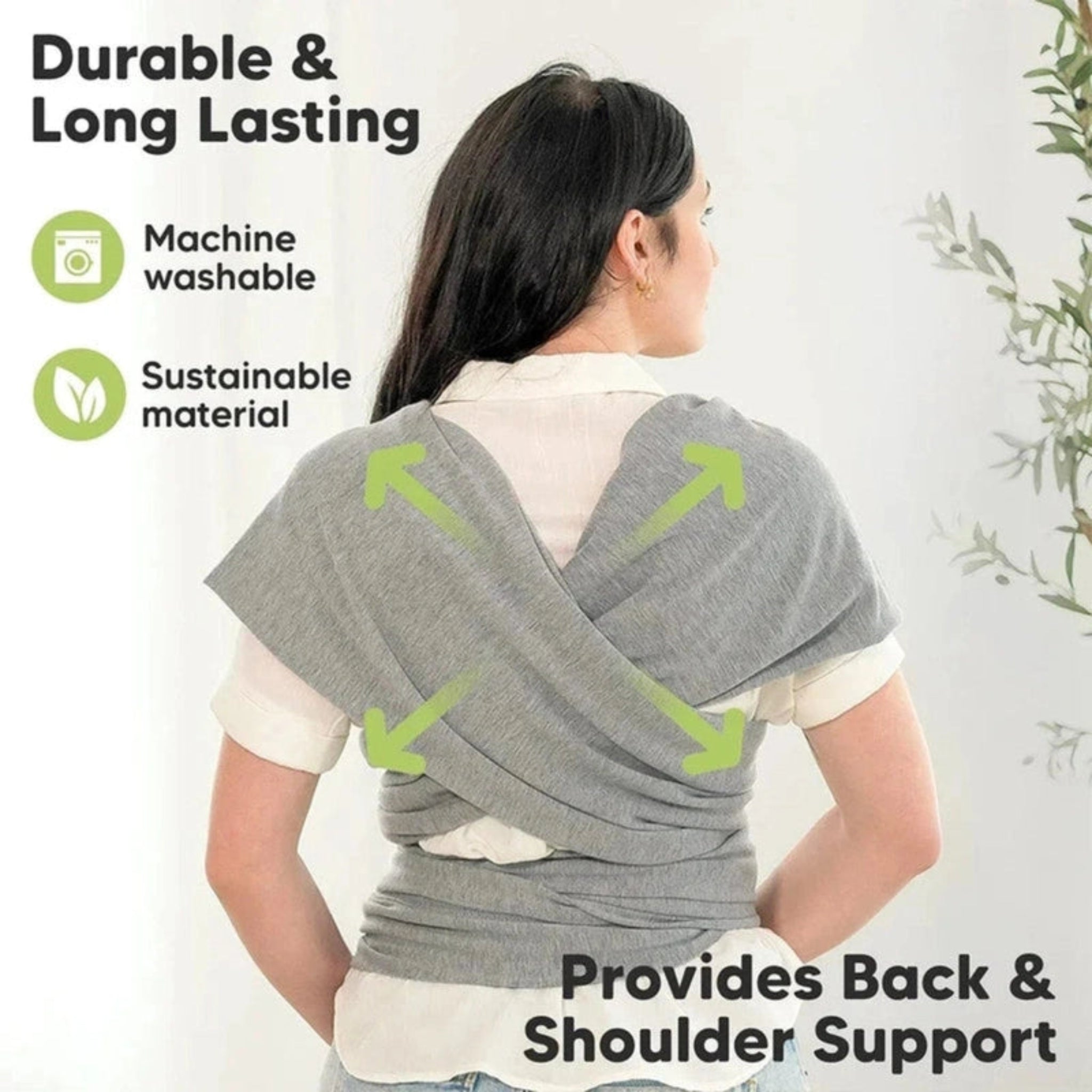 Boobuba All-in-One Breathable Baby Wrap Carrier - Lightweight & Hands-Free