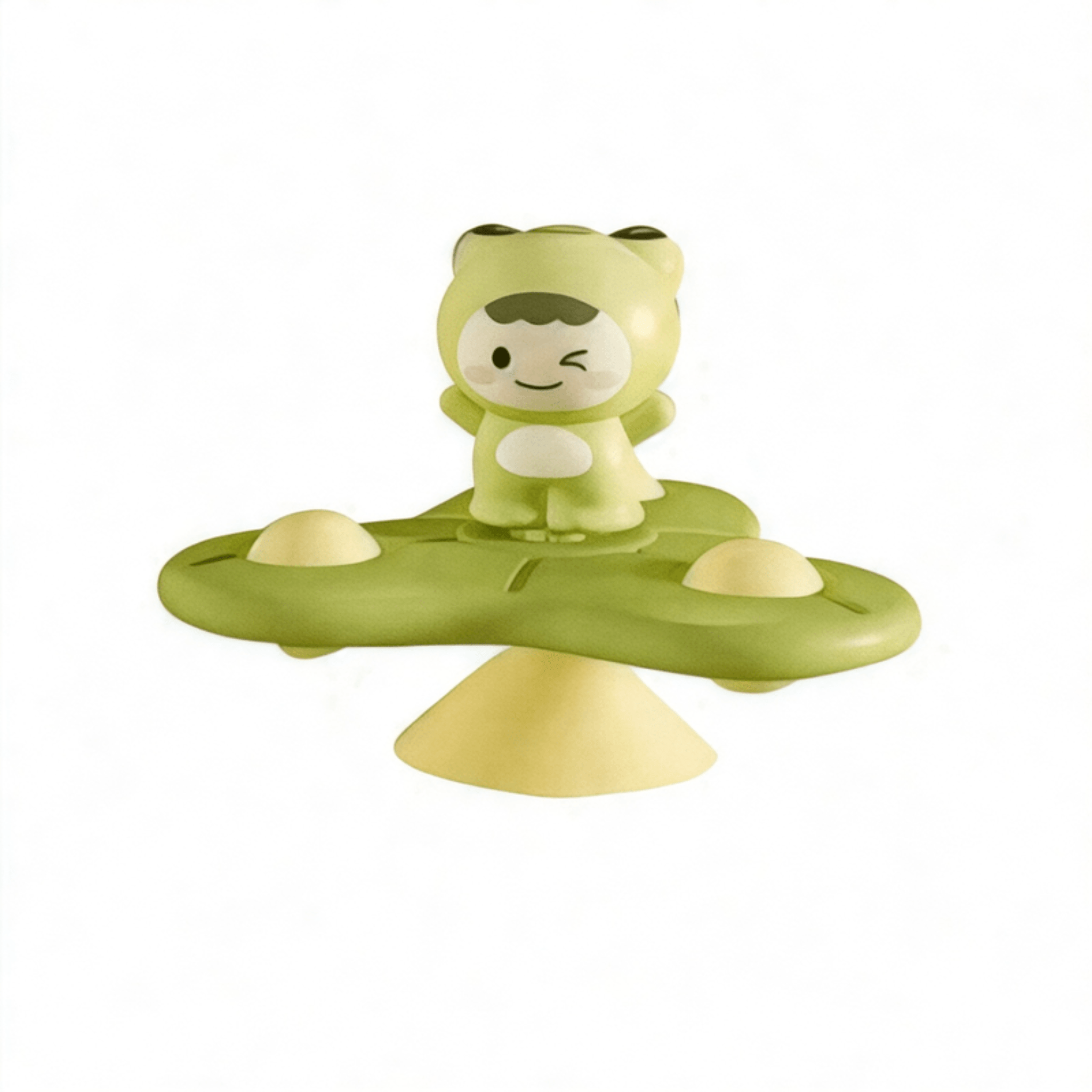 Boobuba Baby Suction Cup Spinner Toy - Sensory Fidget Rattle for 1-3 Years