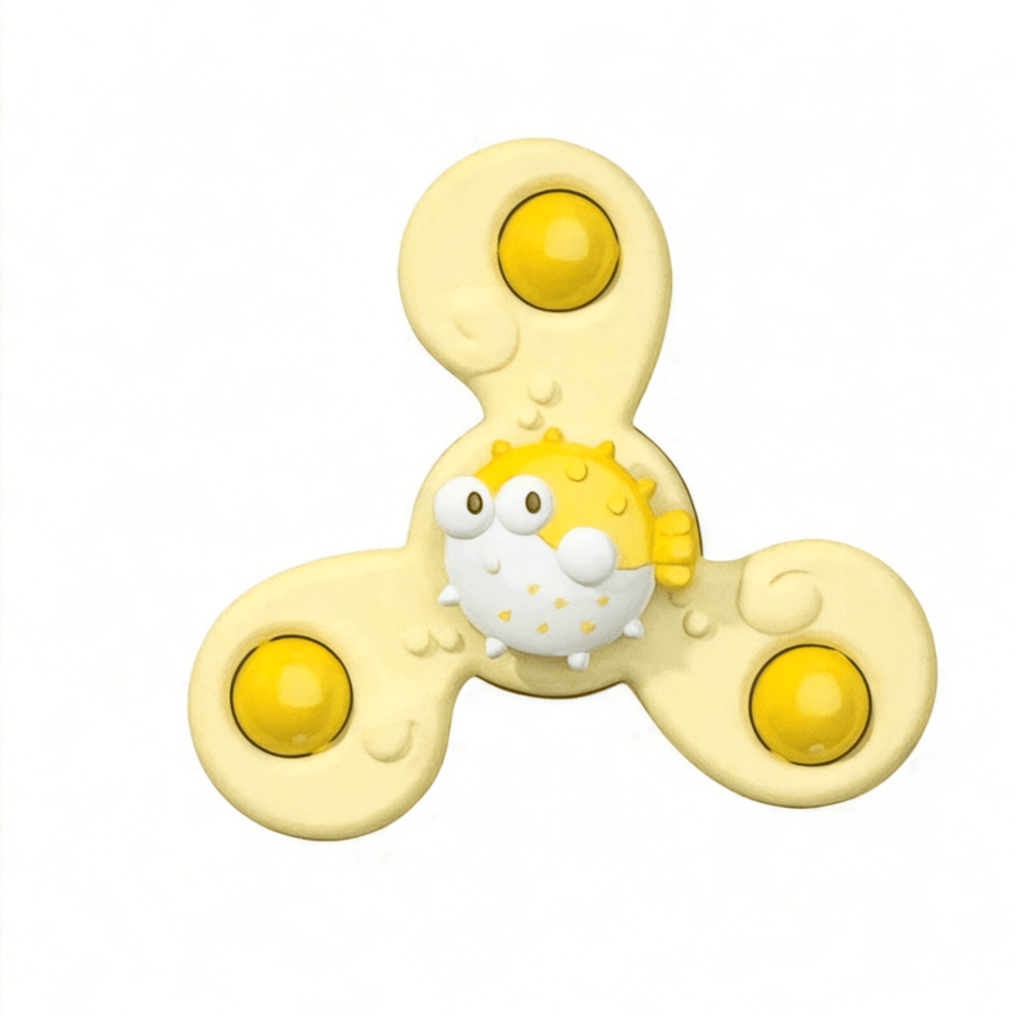 Boobuba Baby Suction Cup Spinner Toy - Sensory Fidget Rattle for 1-3 Years
