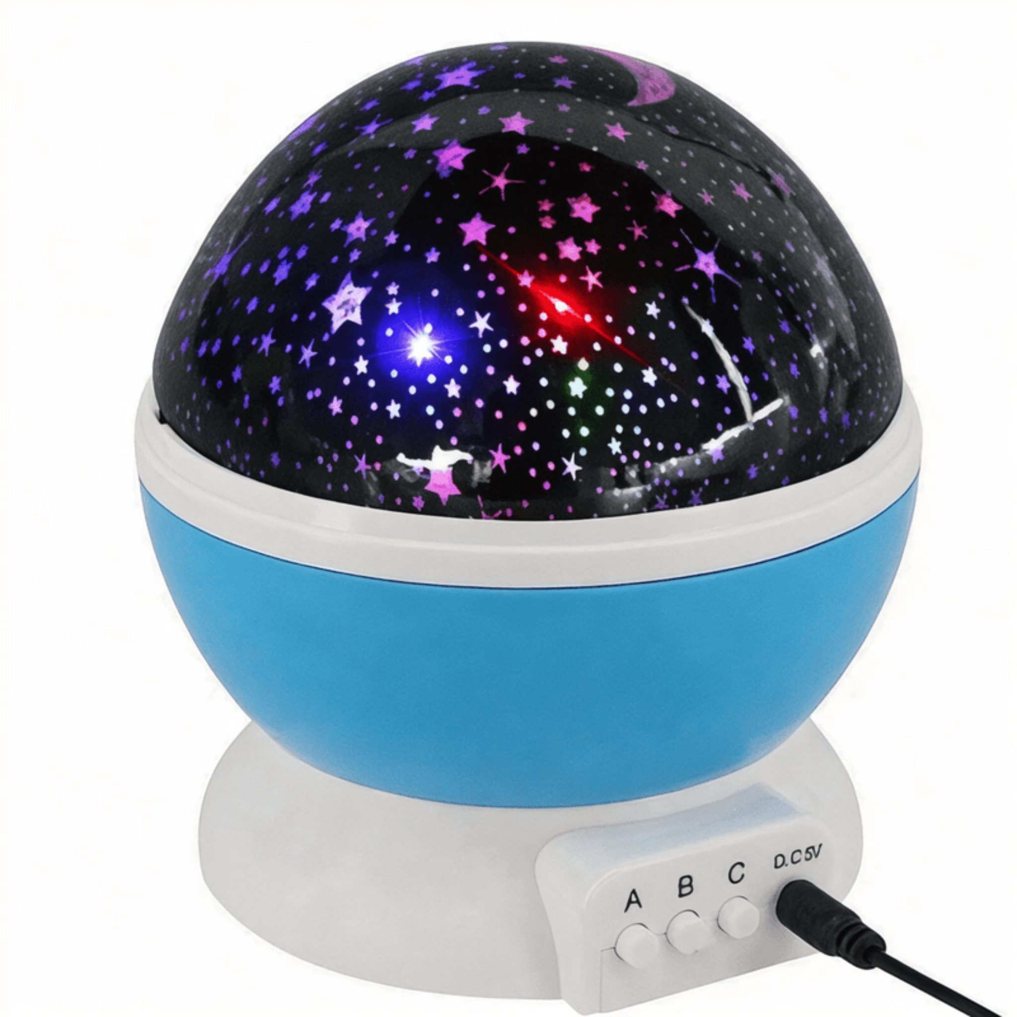 Boobuba Galaxy Star Projector: Magical LED Night Light for Kids' Rooms
