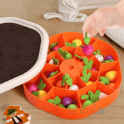 Boobuba Montessori Baby Toys: Colorful Shape Pull Carrot & Counting Set