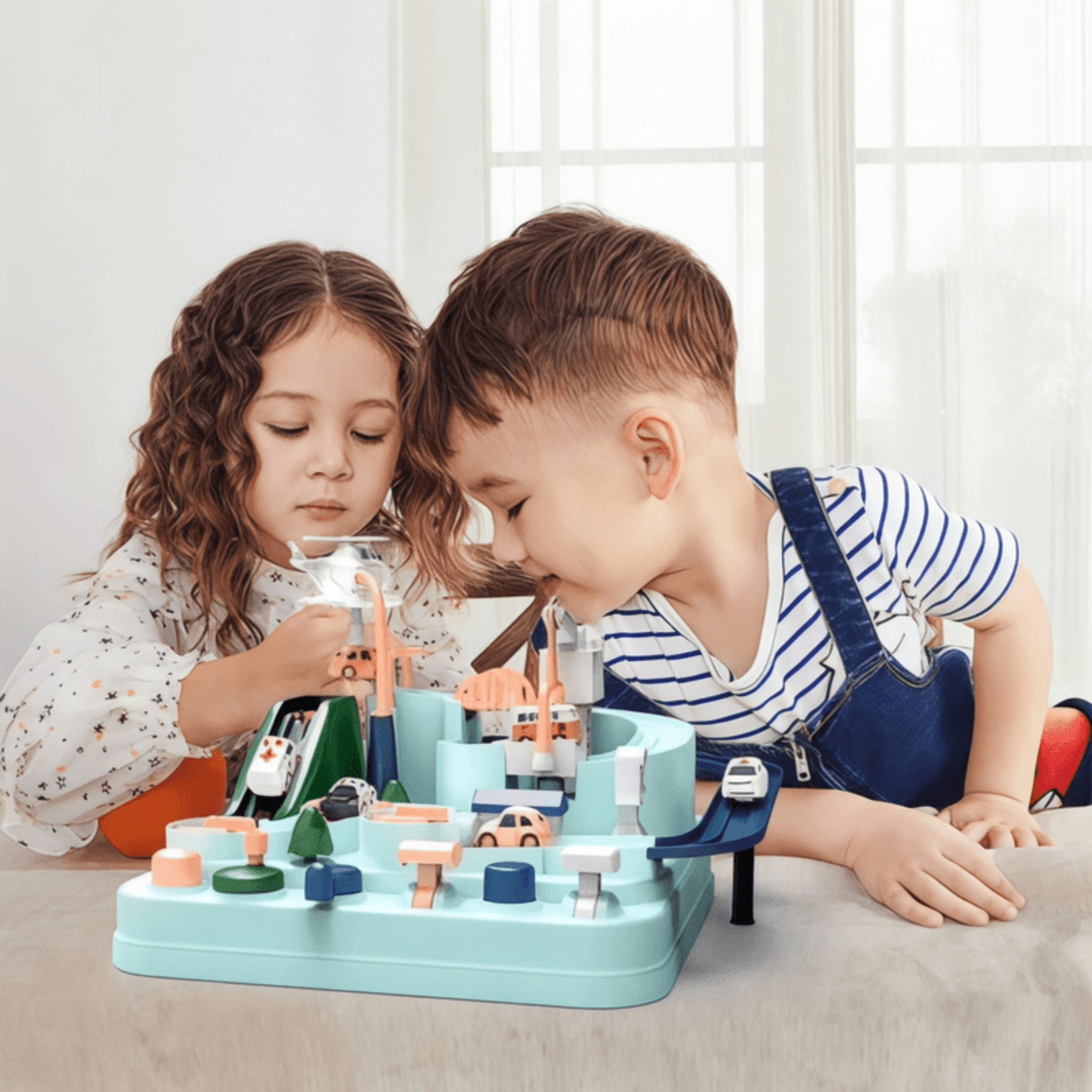 Boobuba Montessori Race Car Track Set: Engaging Adventure for Kids