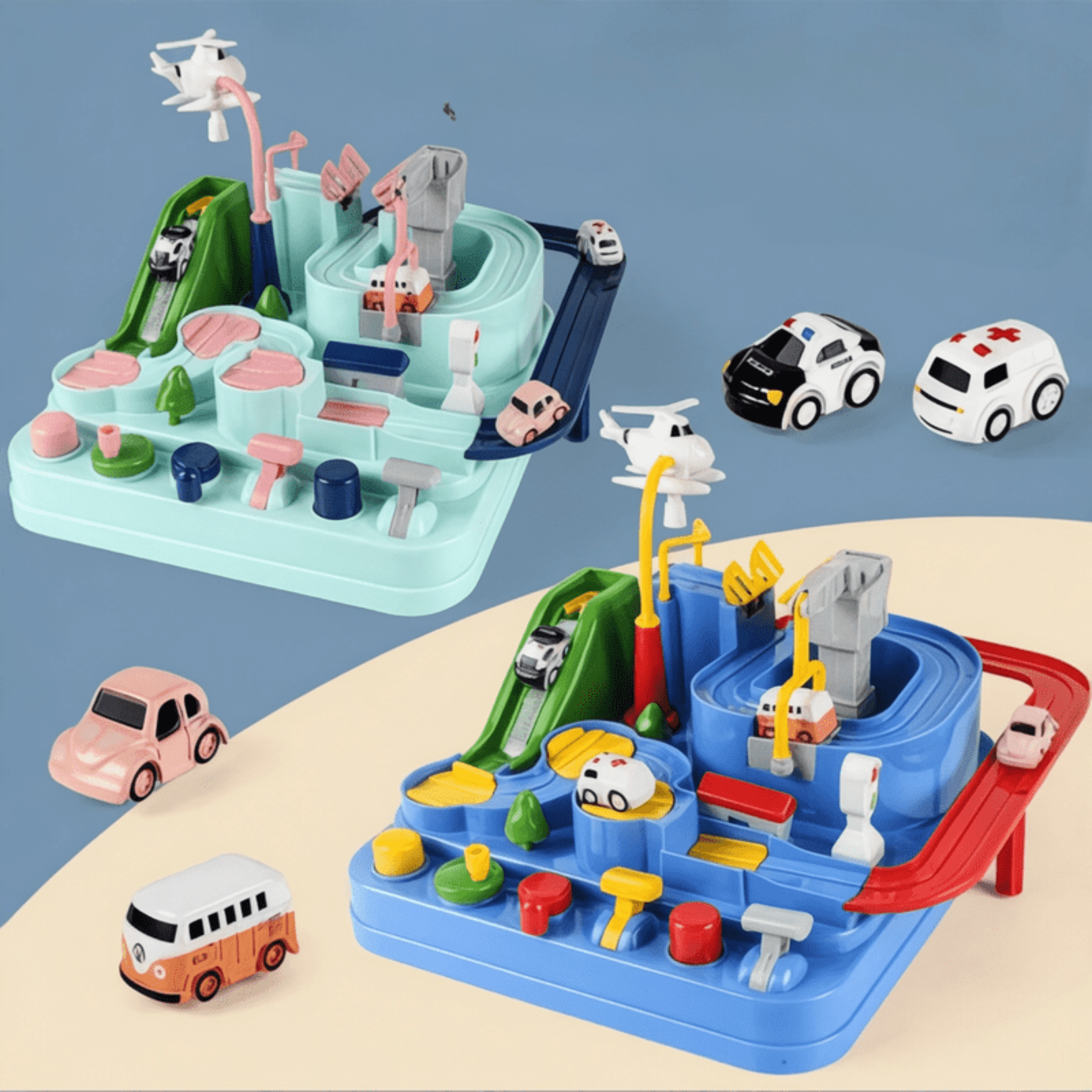Boobuba Montessori Race Car Track Set: Engaging Adventure for Kids