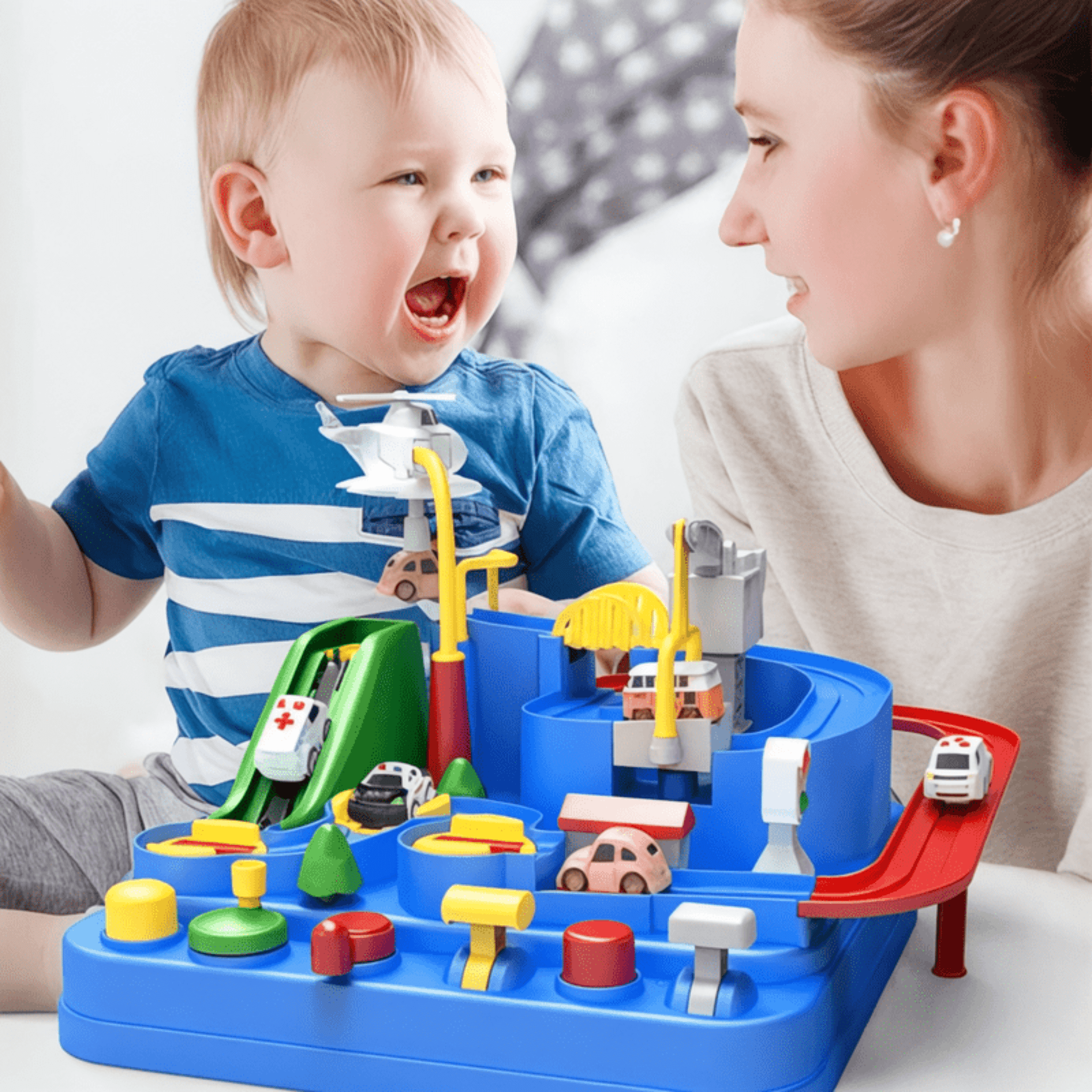 Boobuba Montessori Race Car Track Set: Engaging Adventure for Kids