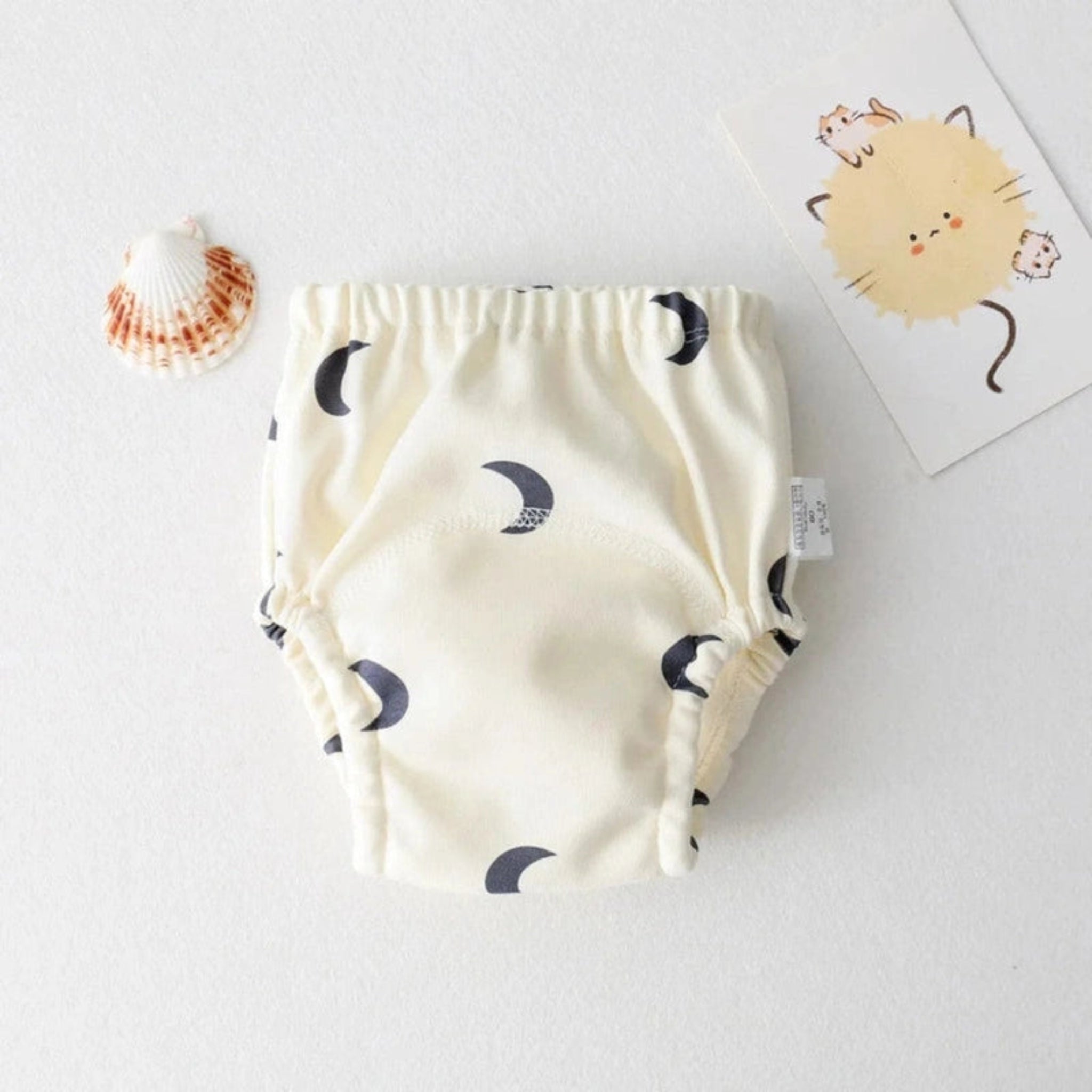 Boobuba Reusable Waterproof Baby Training Pants - Cute Cotton Diaper Shorts