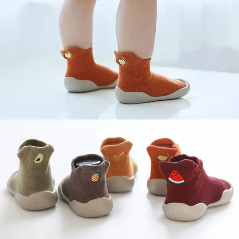 Boobuba Soft Sole Cartoon Baby Shoes - Cotton Kindergarten Walking Socks