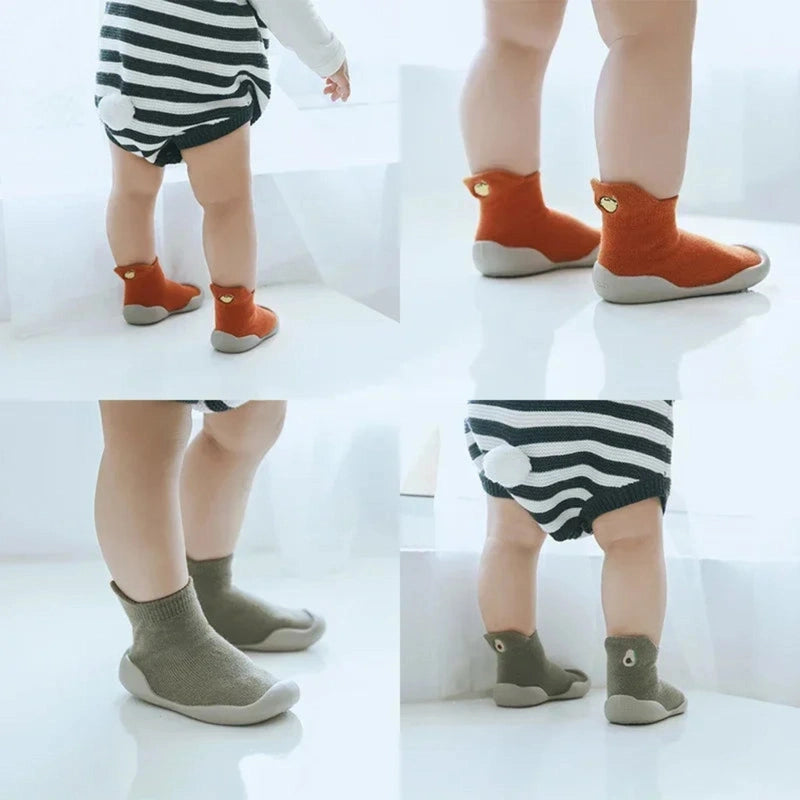 Boobuba Soft Sole Cartoon Baby Shoes - Cotton Kindergarten Walking Socks