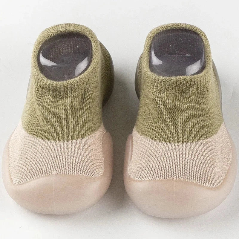Boobuba Summer Combed Cotton Breathable Anti-Slip Baby Walking Shoes