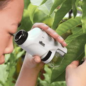 Boobuba 60-120x Mini Pocket Microscope Kit with LED Light - Kids Science Tool
