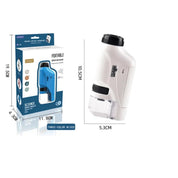 Boobuba 60-120x Mini Pocket Microscope Kit with LED Light - Kids Science Tool