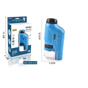 Boobuba 60-120x Mini Pocket Microscope Kit with LED Light - Kids Science Tool