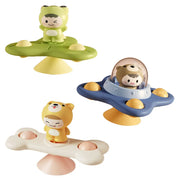 Boobuba Baby Suction Cup Spinner Toy - Sensory Fidget Rattle for 1-3 Years