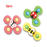 Boobuba Baby Suction Cup Spinner Toy - Sensory Fidget Rattle for 1-3 Years