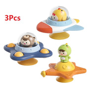 Boobuba Baby Suction Cup Spinner Toy - Sensory Fidget Rattle for 1-3 Years