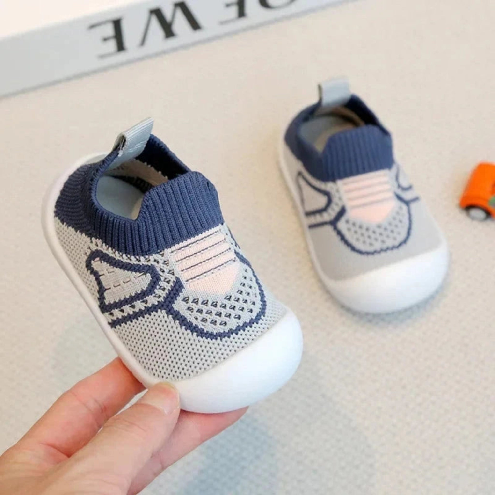 Boobuba Breathable Anti-Slip Toddler Shoes - Soft Sole Baby Sneakers