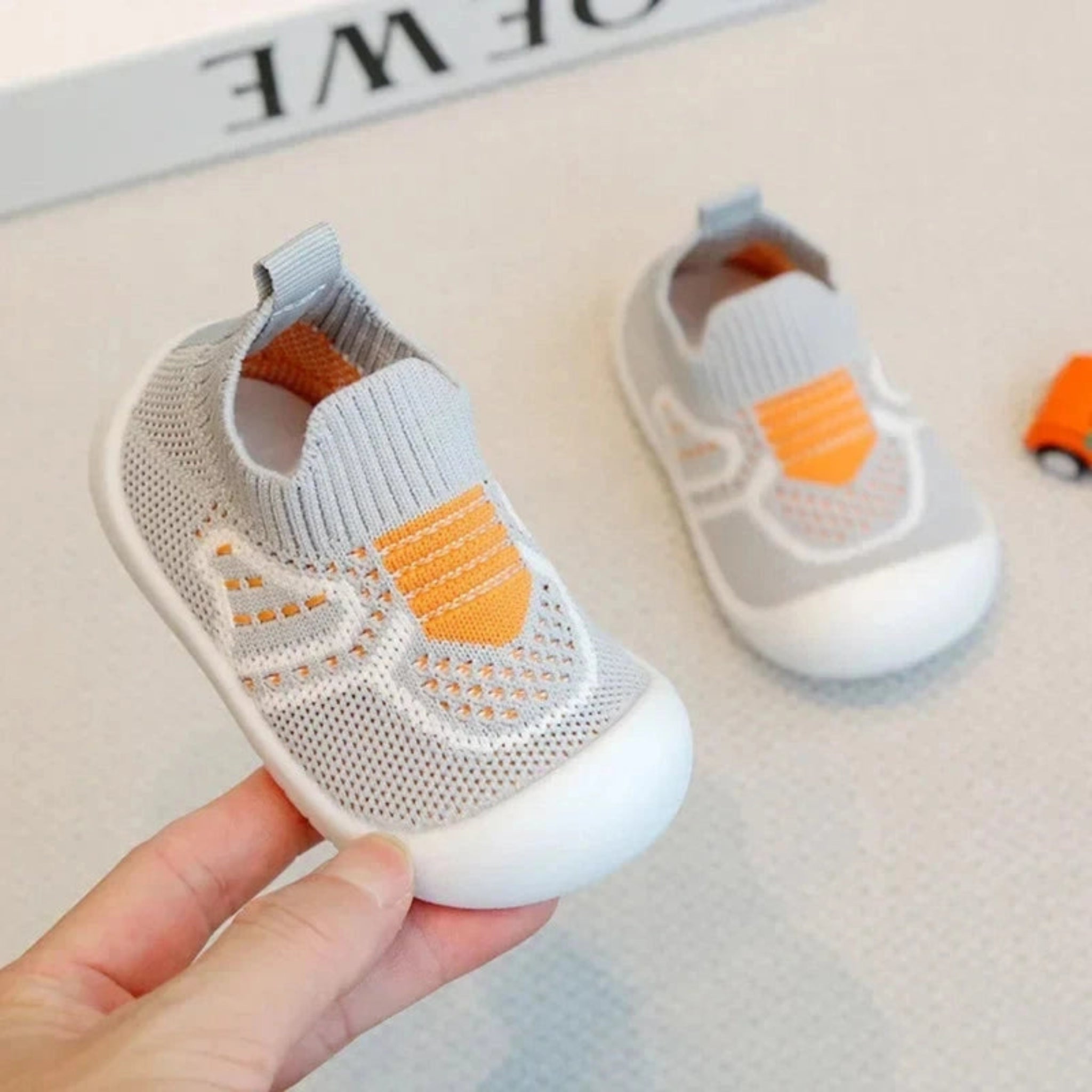 Boobuba Breathable Anti-Slip Toddler Shoes - Soft Sole Baby Sneakers