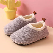 Boobuba Cozy Kids Cotton Slippers - Plush Anti-Slip Indoor Shoes