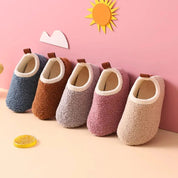 Boobuba Cozy Kids Cotton Slippers - Plush Anti-Slip Indoor Shoes