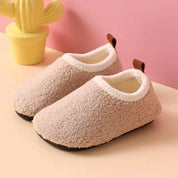 Boobuba Cozy Kids Cotton Slippers - Plush Anti-Slip Indoor Shoes