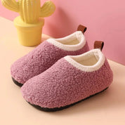 Boobuba Cozy Kids Cotton Slippers - Plush Anti-Slip Indoor Shoes