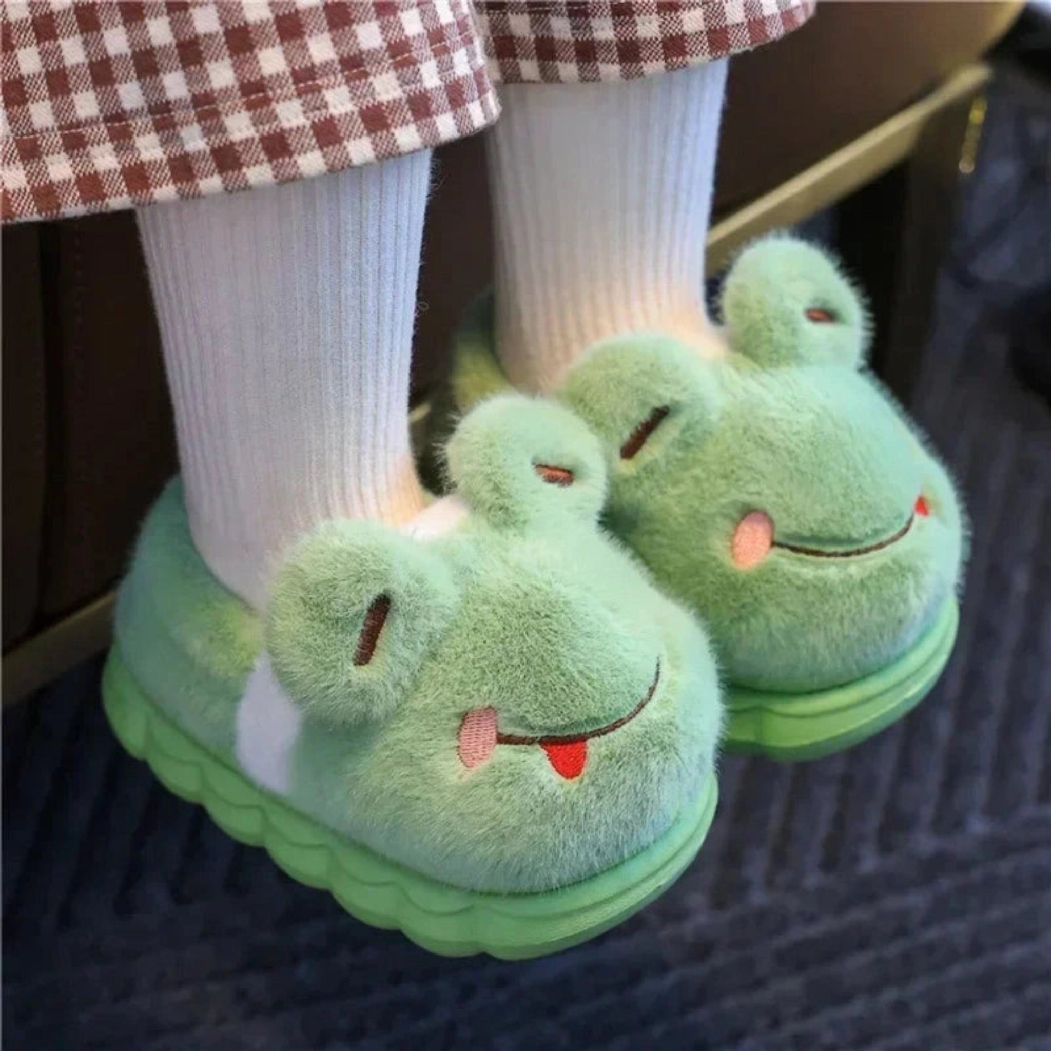 Boobuba Cozy Winter Cotton Slippers for Kids - Plush Indoor/Outdoor Shoes