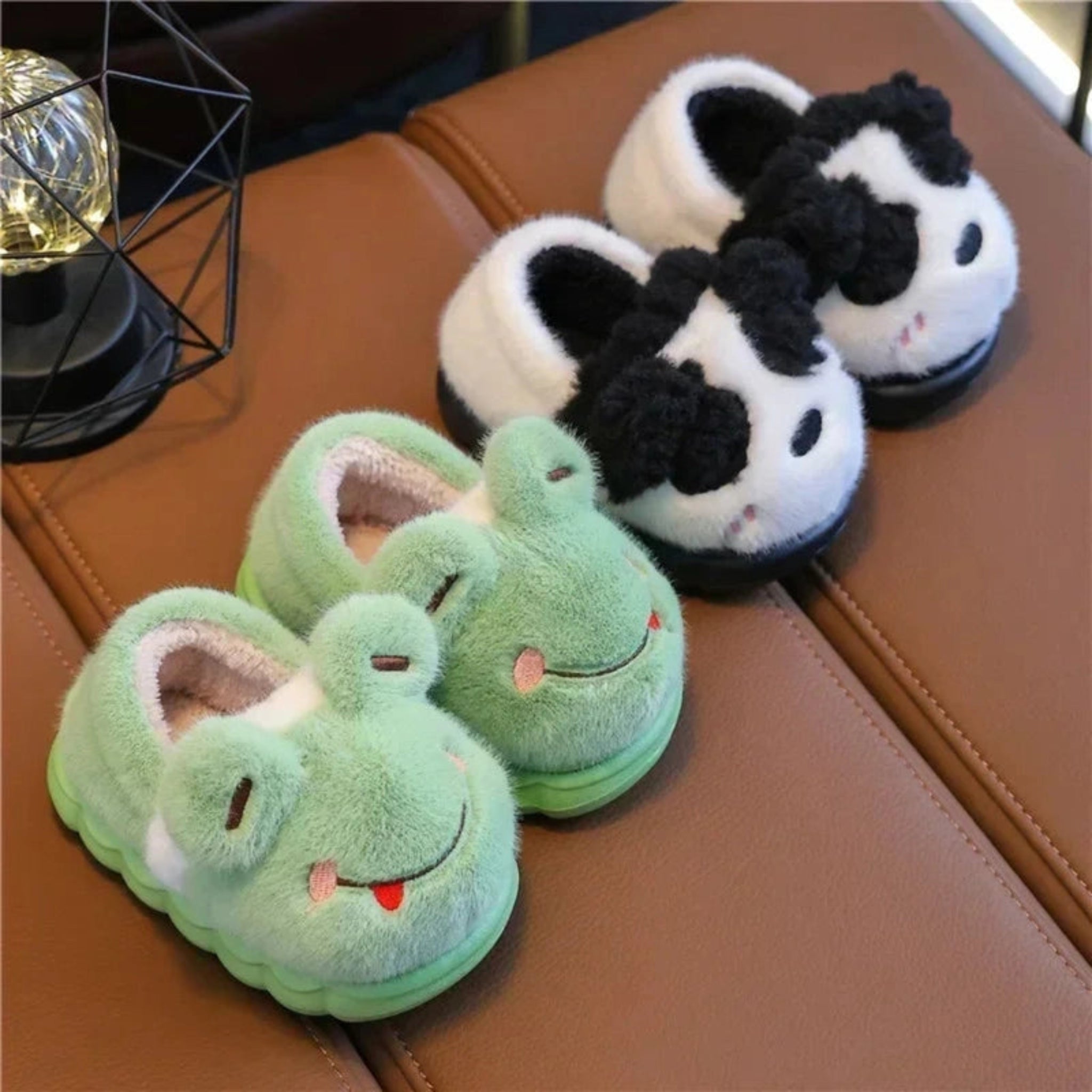 Boobuba Cozy Winter Cotton Slippers for Kids - Plush Indoor/Outdoor Shoes
