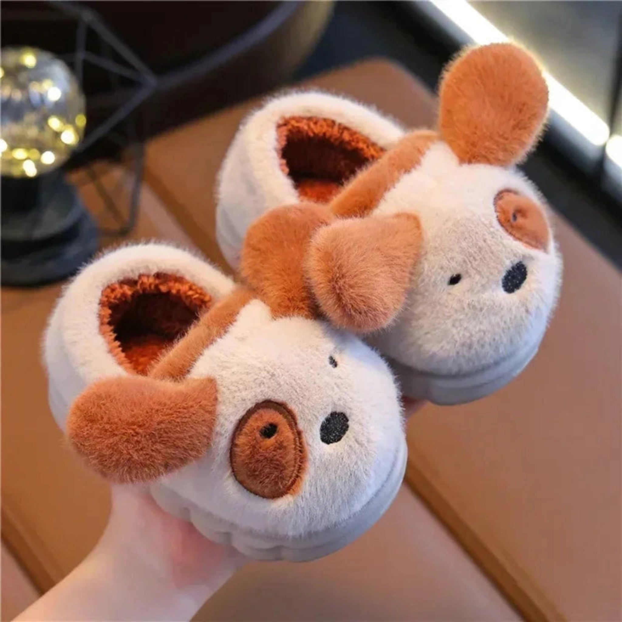 Boobuba Cozy Winter Cotton Slippers for Kids - Plush Indoor/Outdoor Shoes