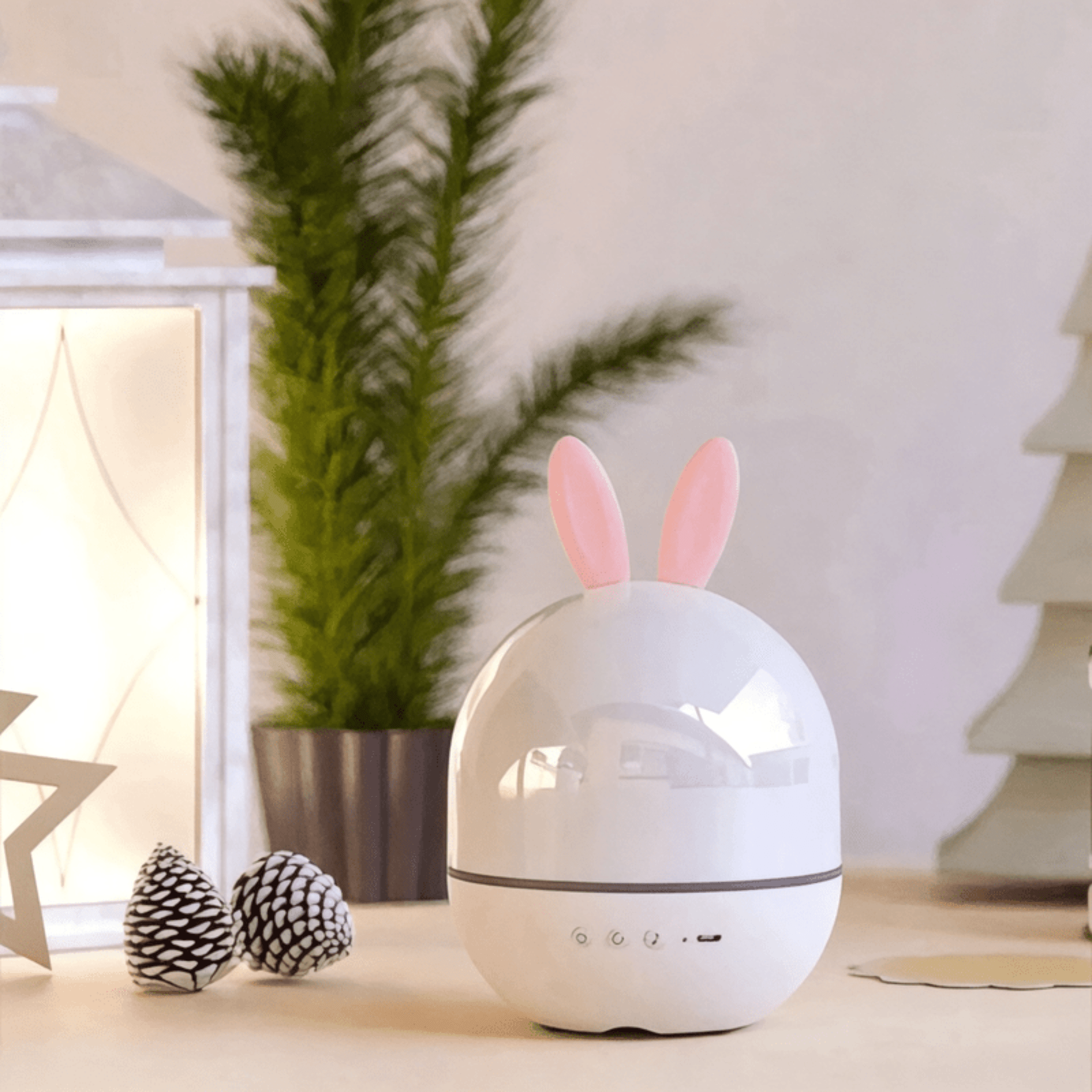 Boobuba Enchanting Rabbit Fairy Projection Night Light - Perfect for Parties!