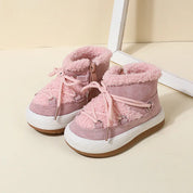 Boobuba GT-CECD Cozy Plush Baby Boots - Warm Rubber Sole for Toddlers
