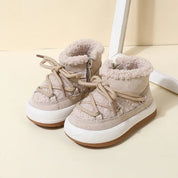 Boobuba GT-CECD Cozy Plush Baby Boots - Warm Rubber Sole for Toddlers