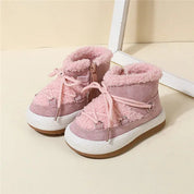 Boobuba GT-CECD Cozy Plush Baby Boots - Warm Rubber Sole for Toddlers