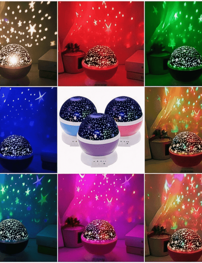 Boobuba Galaxy Star Projector: Magical LED Night Light for Kids' Rooms