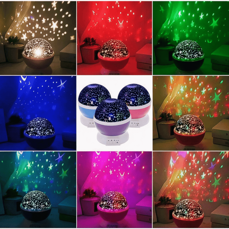 Boobuba Galaxy Star Projector: Magical LED Night Light for Kids' Rooms