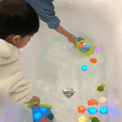 Boobuba LED Light-Up Cute Animal Bath Toys - Soft Rubber Floating Frogs