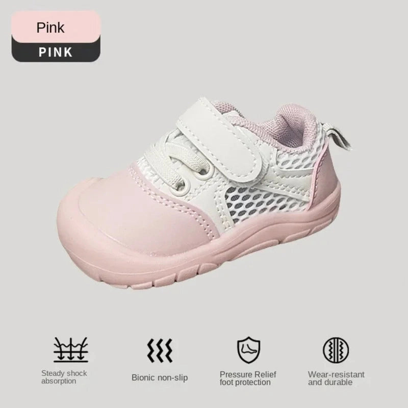 Boobuba Lightweight Breathable Kids Sneakers - Non-Slip Sport Shoes