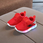 Boobuba Lightweight Kids' LED Sneakers - Breathable Mesh Glow Shoes