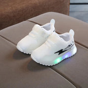 Boobuba Lightweight Kids' LED Sneakers - Breathable Mesh Glow Shoes