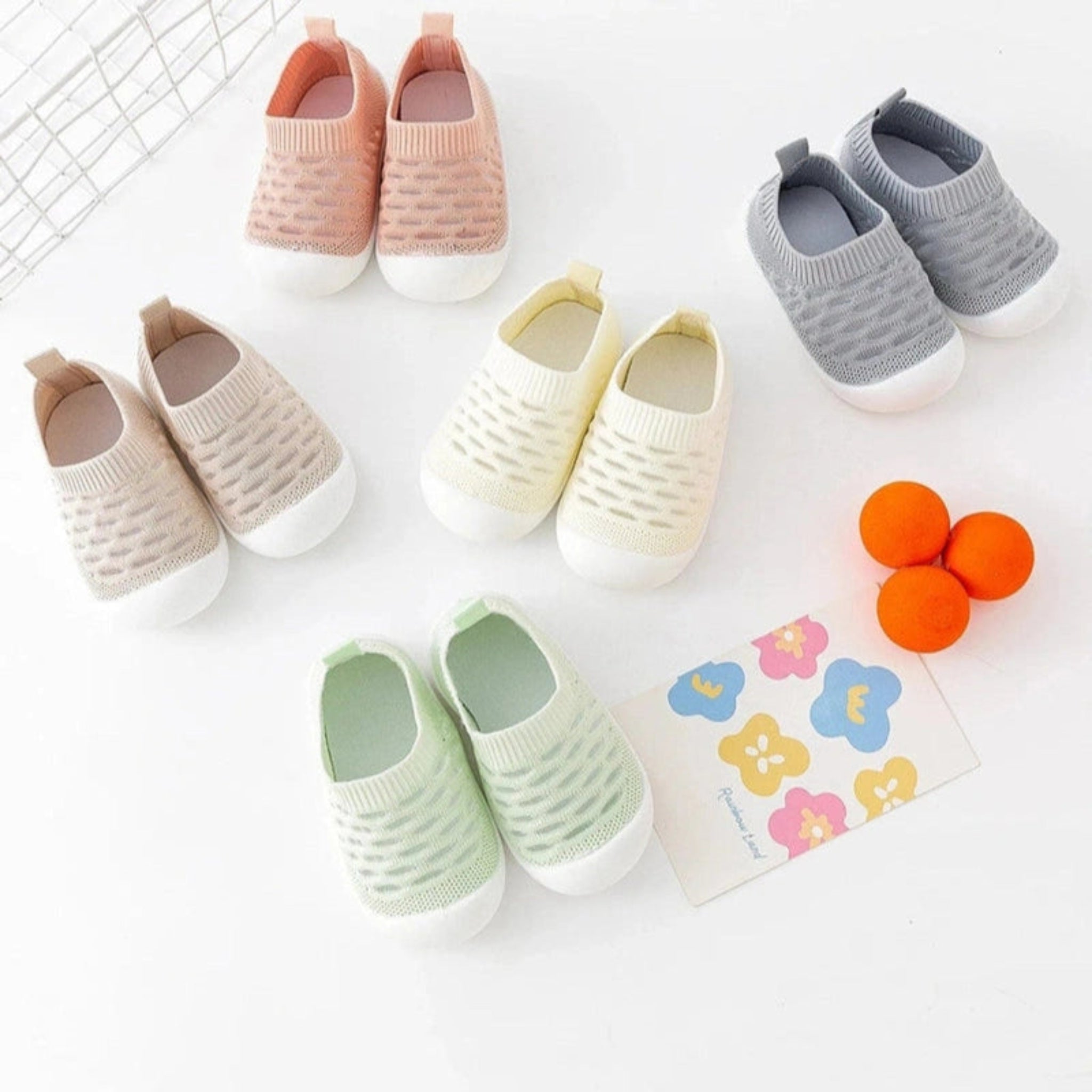Boobuba Non-Slip Soft Rubber Toddler Sneakers for Boys & Girls - Comfort & Safety