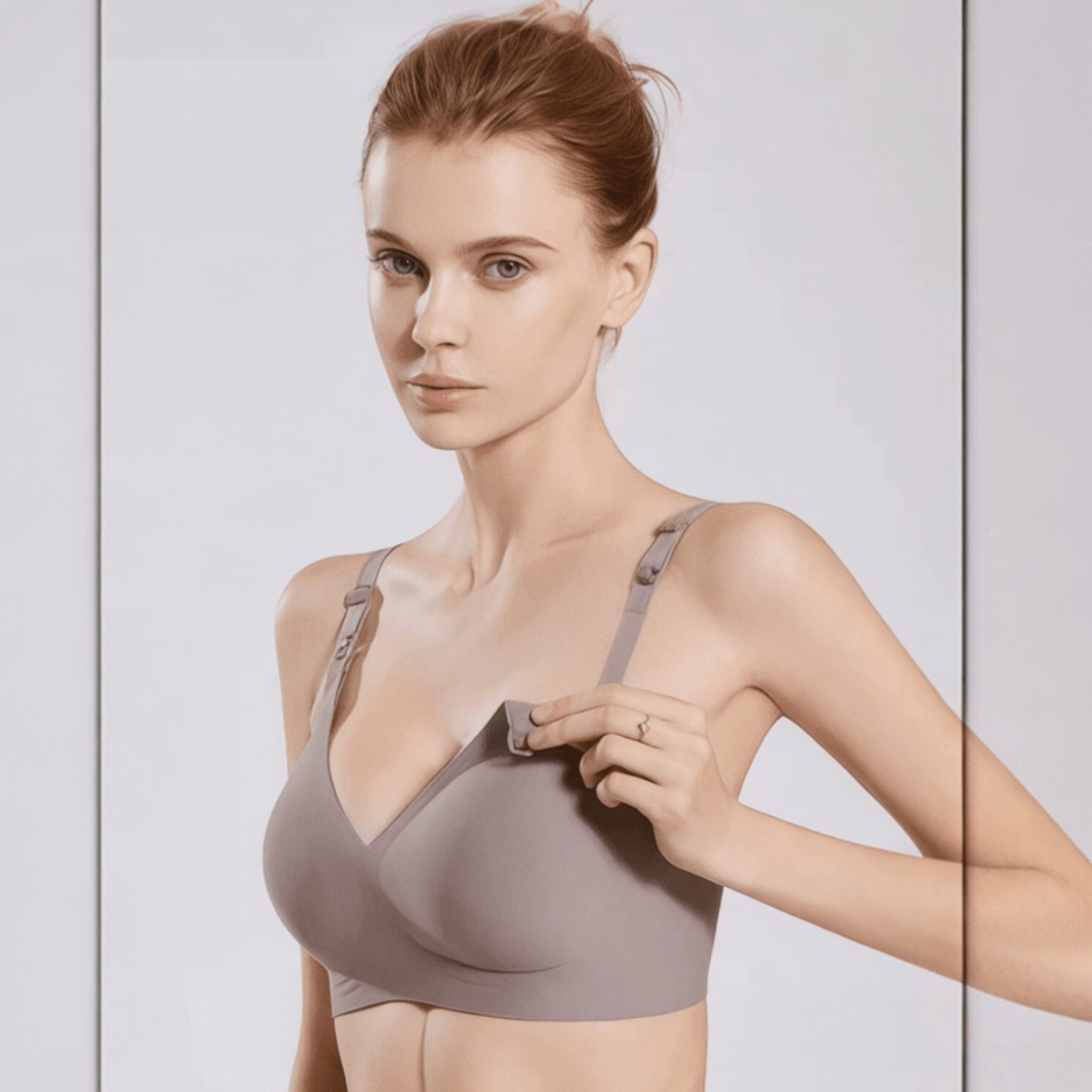 Boobuba Premium Plus Size Nursing Bra - Breathable, Anti-Sag & Swelling Relief