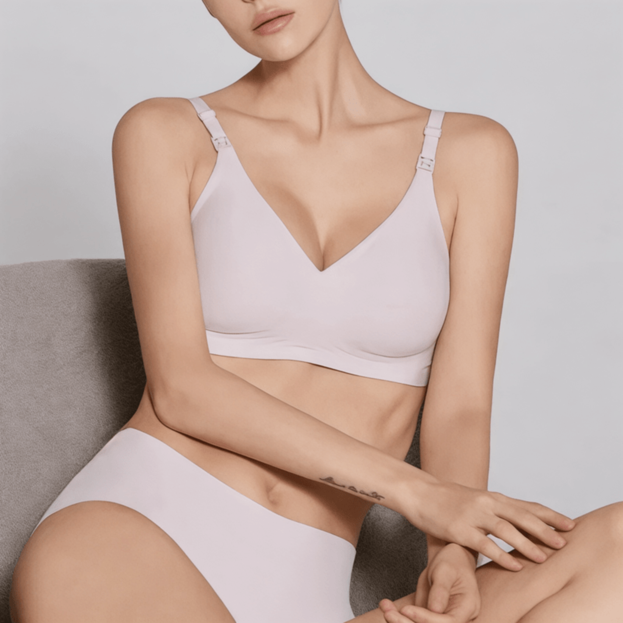 Boobuba Premium Plus Size Nursing Bra - Breathable, Anti-Sag & Swelling Relief