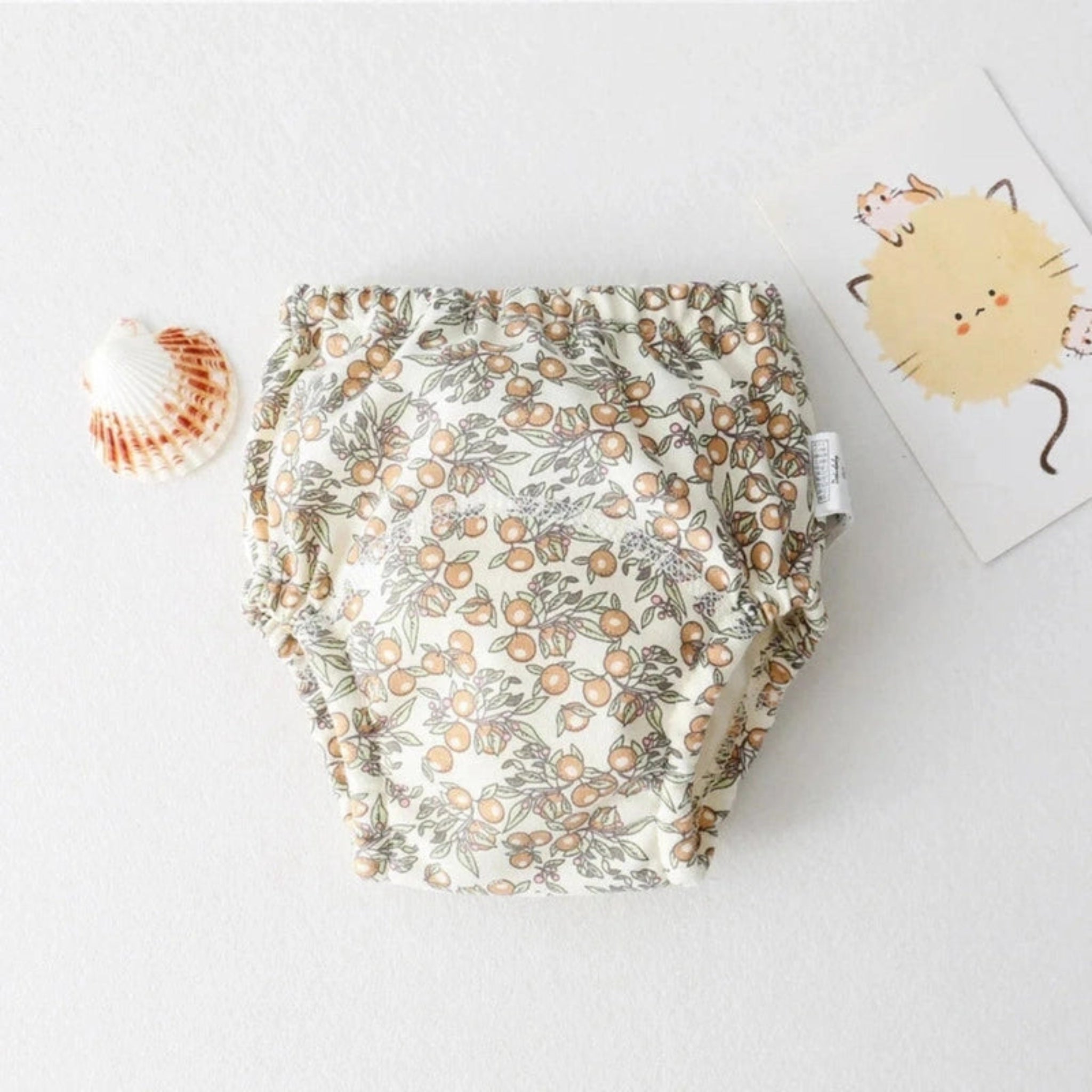 Boobuba Reusable Waterproof Baby Training Pants - Cute Cotton Diaper Shorts